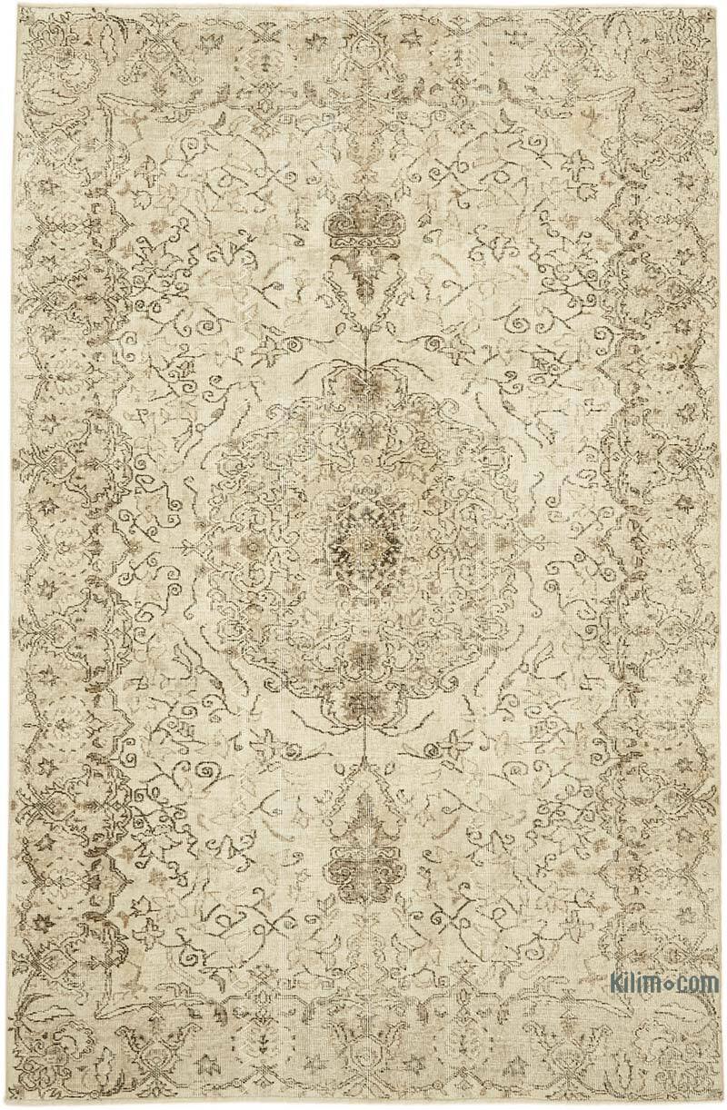 Vintage Turkish Hand-Knotted Rug - 6' 4" x 9' 7" (76" x 115") - K0078898