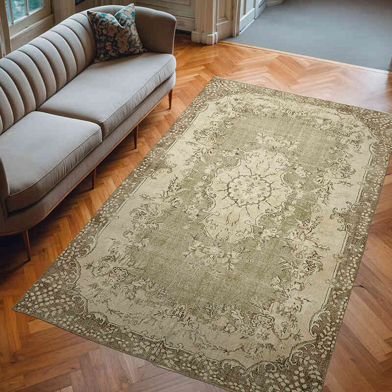 Vintage Turkish Hand-Knotted Rug - 6' 5" x 10' 1" (77" x 121") - K0078900
