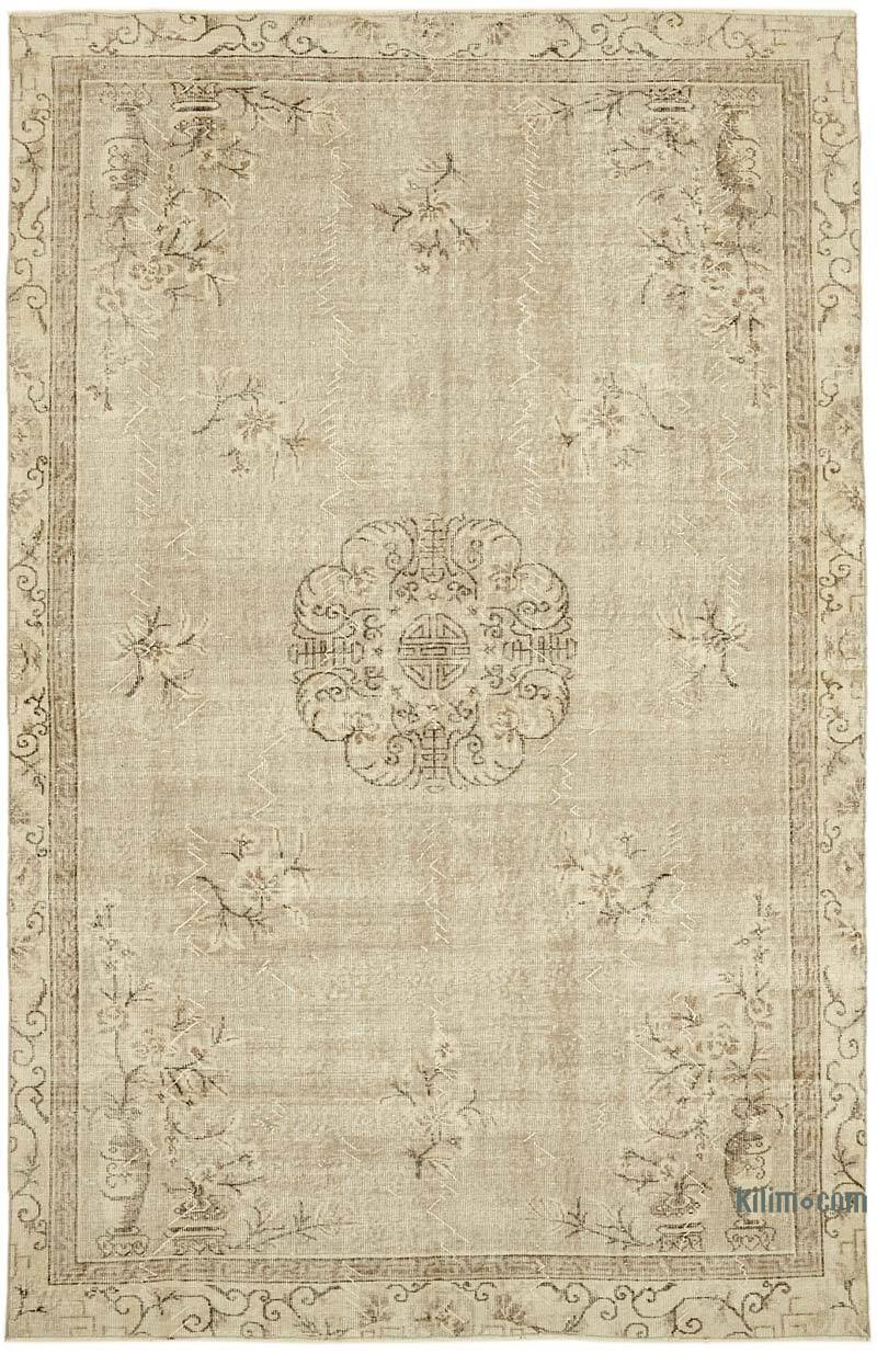 Vintage Turkish Hand-Knotted Rug - 6' 3" x 9' 8" (75" x 116") - K0078902
