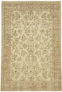 Vintage Turkish Hand-Knotted Rug - 6' 8" x 9' 11" (80" x 119")