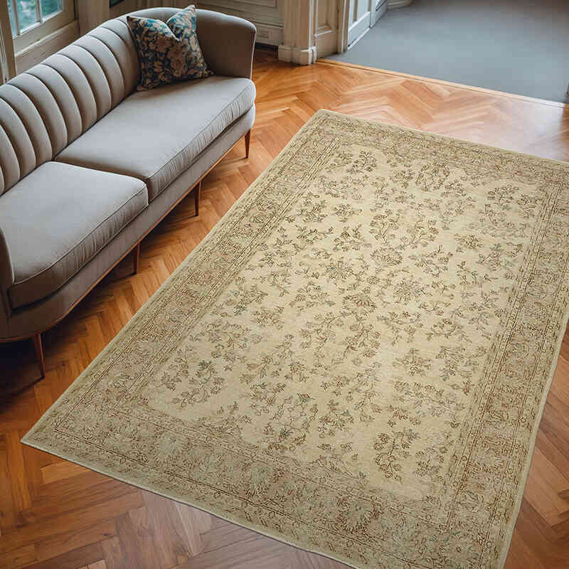 Vintage Turkish Hand-Knotted Rug - 6' 8" x 9' 11" (80" x 119") - K0078908