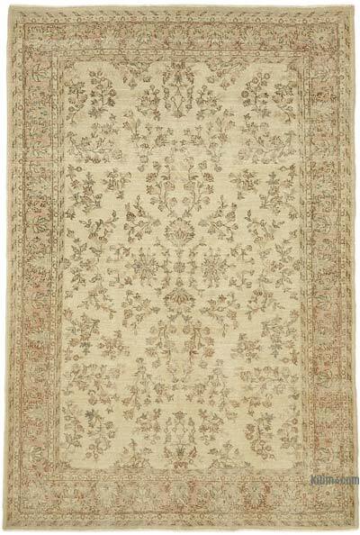 Alfombra Vintage Turca Anudada a Mano - 204 cm x 302 cm