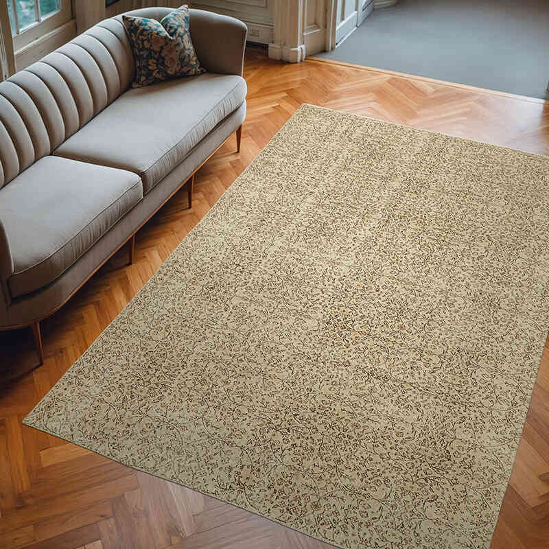 Alfombra Vintage Turca Anudada a Mano - 204 cm x 300 cm - K0078909