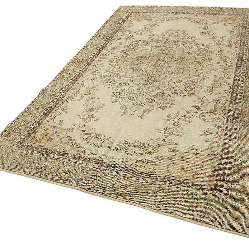 Alfombra Vintage Turca Anudada a Mano - 190 cm x 294 cm - K0078911