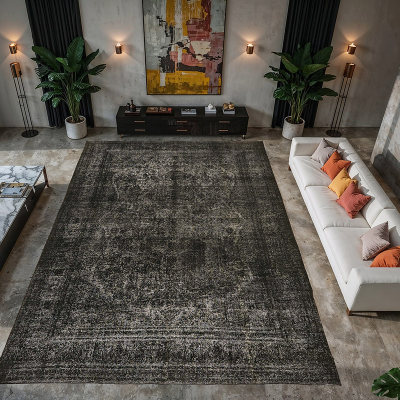 Boyalı El Dokuma Vintage Halı - 340 cm x 462 cm - K0078915