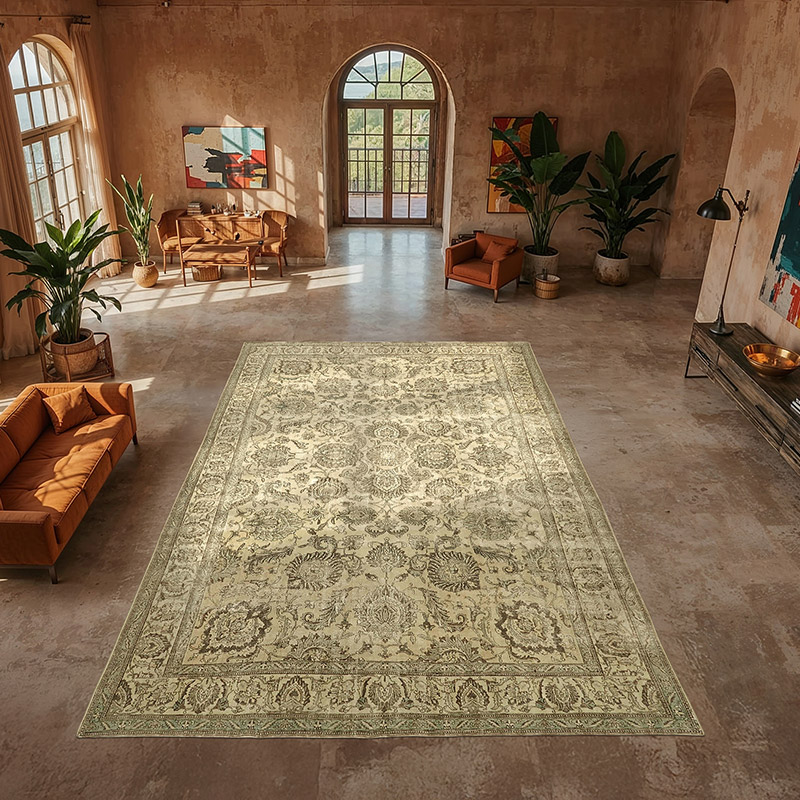 Alfombra Oriental Vintage Anudada a Mano - 352 cm x 550 cm - K0078916