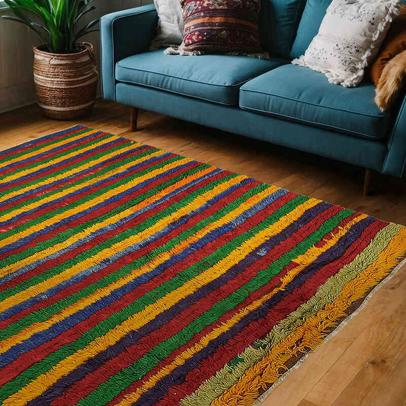 Alfombra Vintage de Anatolia Tulu - 153 cm x 207 cm - K0078951