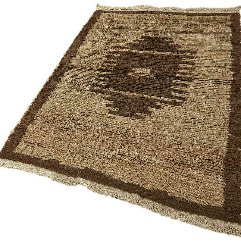 Vintage Anatolian Tulu Rug - 4' 1" x 5' 11" (49" x 71") - K0078955