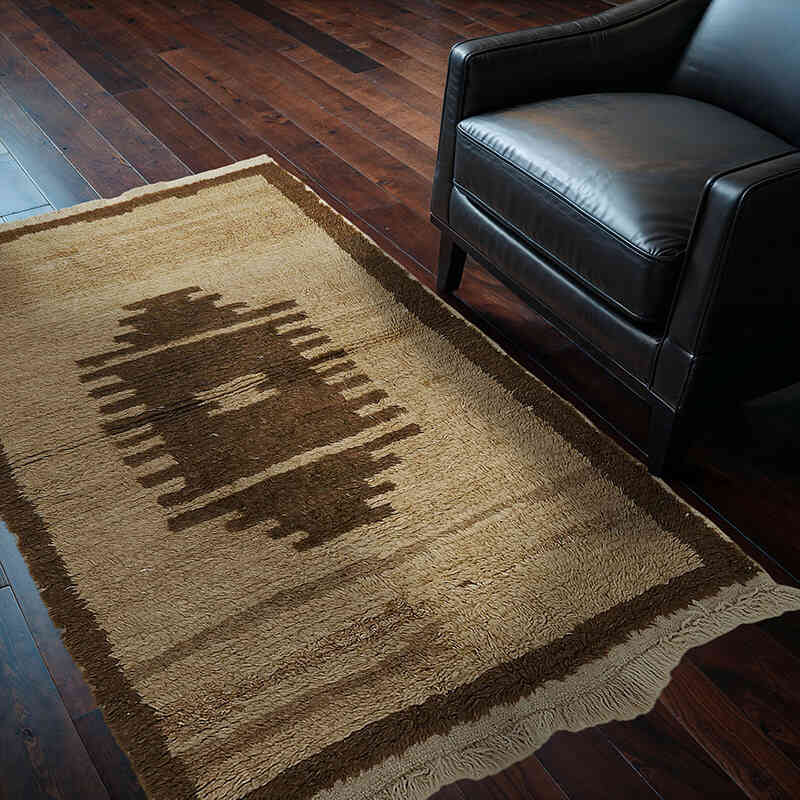 Vintage Anatolian Tulu Rug - 4' 1" x 5' 11" (49" x 71") - K0078955