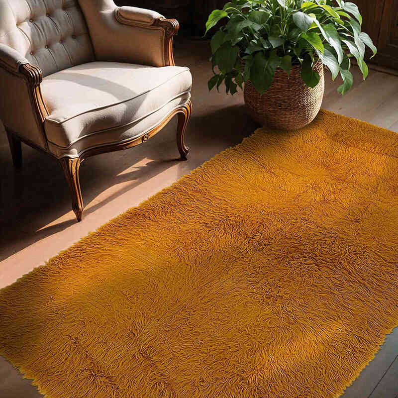 Vintage Anatolian Tulu Rug - 4' 6" x 7' 1" (54" x 85") - K0078971
