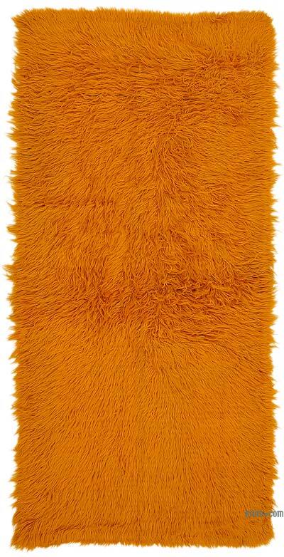 Vintage Anatolian Tulu Rug - 3' 7" x 7' 7" (43" x 91")
