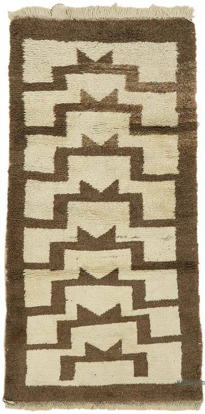 Vintage Anatolian Tulu Rug - 3' 4" x 7' 3" (40" x 87")