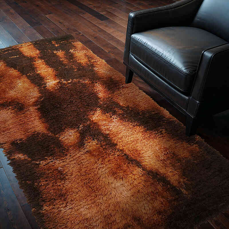 Vintage Anatolian Tulu Rug - 3' 10" x 6' 11" (46" x 83") - K0079027
