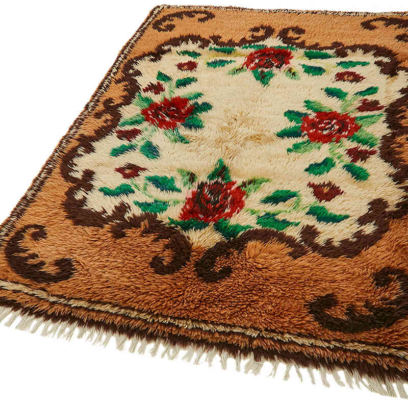 Vintage Anatolian Tulu Rug - 4' 5" x 6' 7" (53" x 79") - K0079029