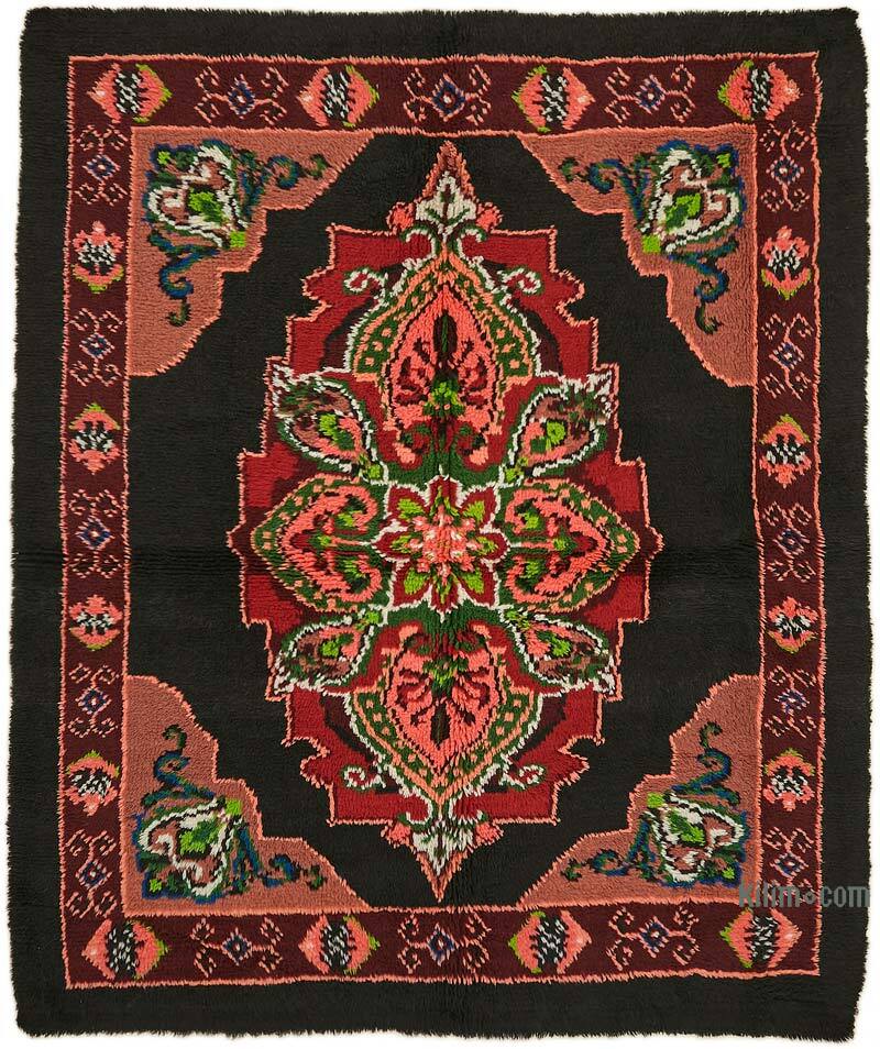 Vintage Anatolian Tulu Rug - 6'  x 6' 11" (72" x 83") - K0079037