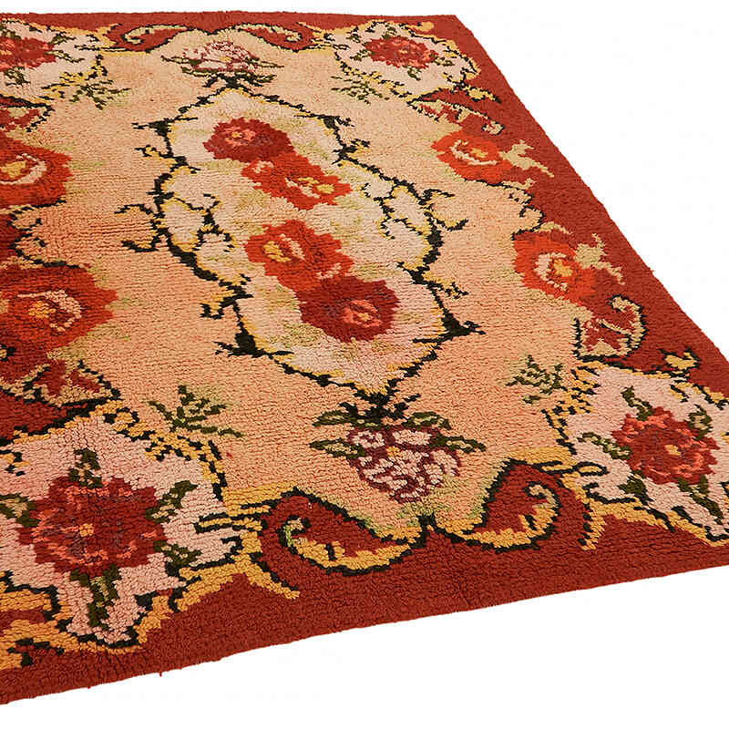 Vintage Anatolian Tulu Rug - 5' 7" x 7'  (67" x 84") - K0079043