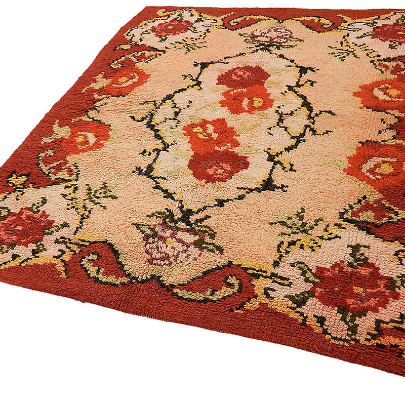 Vintage Anatolian Tulu Rug - 5' 7" x 7'  (67" x 84") - K0079043