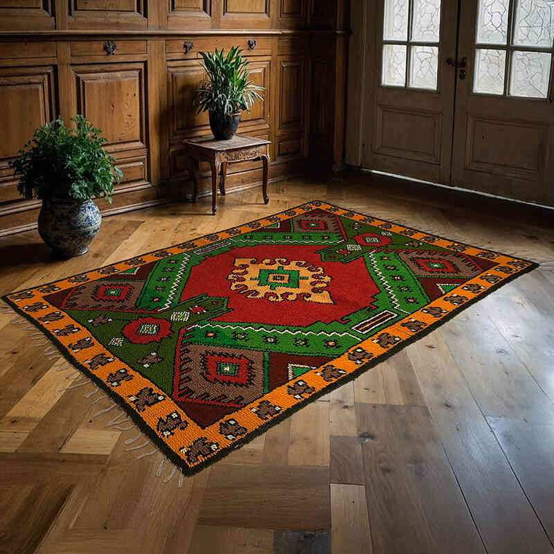 Vintage Anadolu Tülü - 156 cm x 225 cm - K0079045