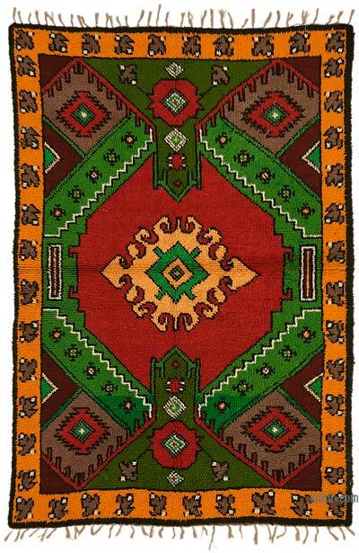 Vintage Anatolian Tulu Rug - 5' 1" x 7' 5" (61" x 89")
