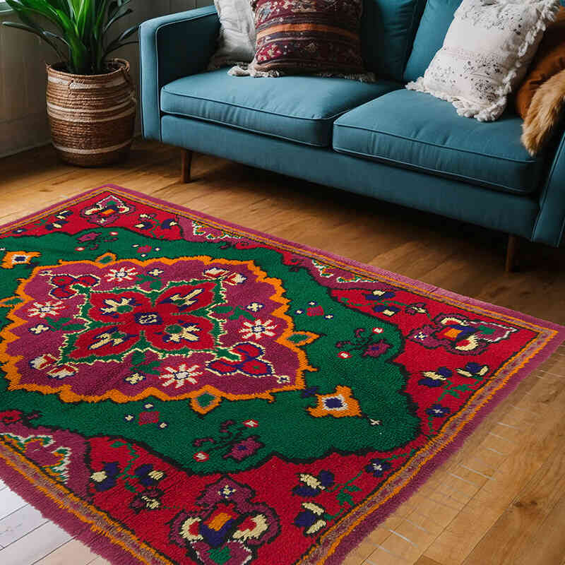 Alfombra Vintage de Anatolia Tulu - 162 cm x 220 cm - K0079076