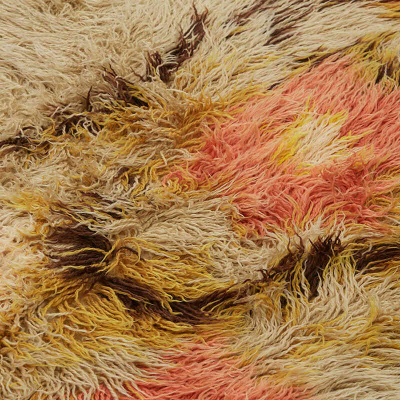 Vintage Anatolian Tulu Rug - 5' 3" x 7' 1" (63" x 85") - K0079078