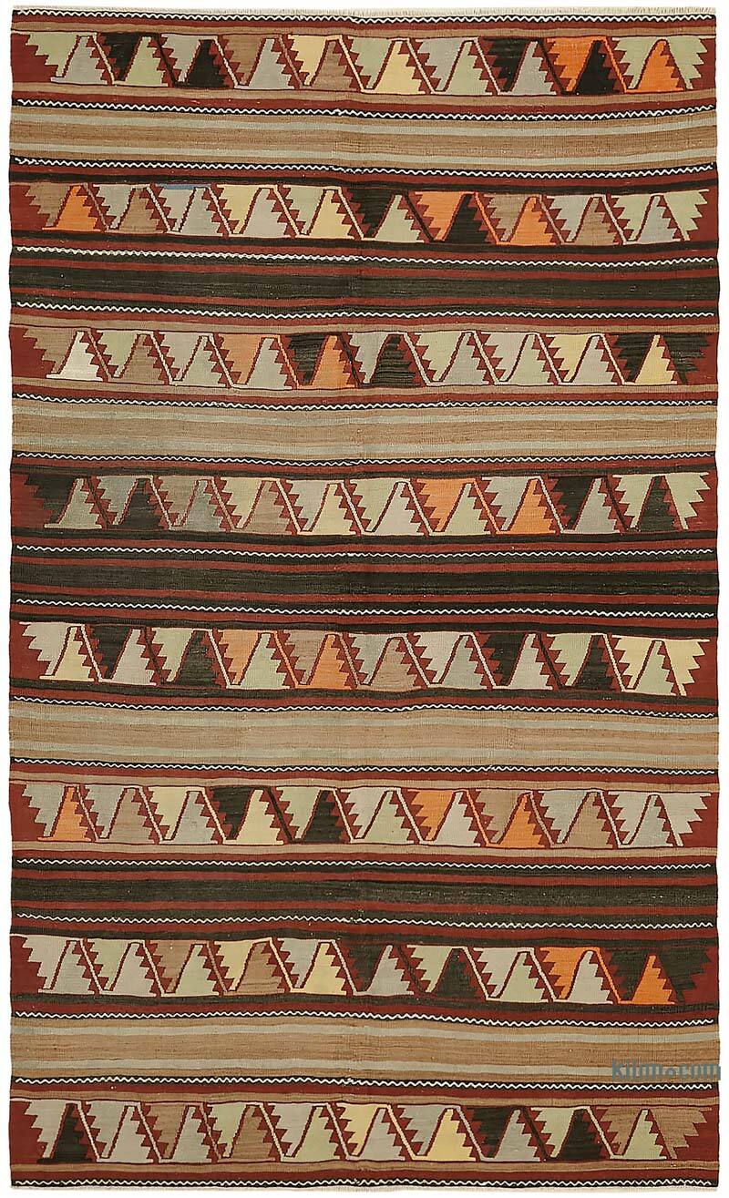 Vintage Anatolian Kilim Rug - 4' 10" x 7' 8" (58" x 92") - K0079091