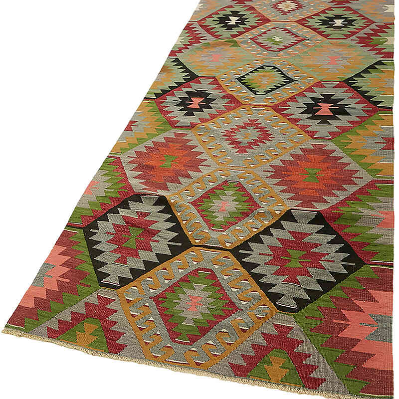 Alfombra Vintage Anatolian Kilim - 107 cm x 264 cm - K0079098