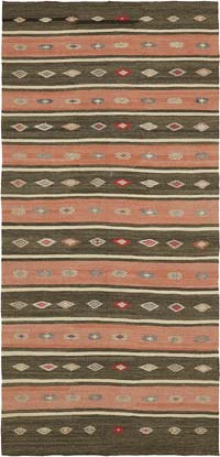 Vintage Anatolian Kilim Rug - 5' 5" x 10' 10" (65" x 130")