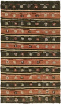 Vintage Anatolian Kilim Rug - 6' 2" x 10' 4" (74" x 124")