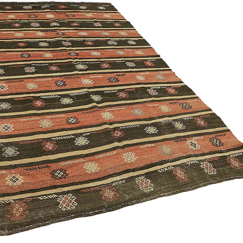 Vintage Anatolian Kilim Rug - 6' 2" x 10' 4" (74" x 124") - K0079102