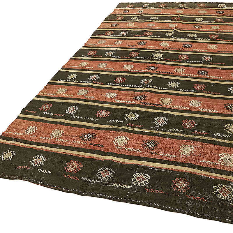 Vintage Anatolian Kilim Rug - 6' 2" x 10' 4" (74" x 124") - K0079102