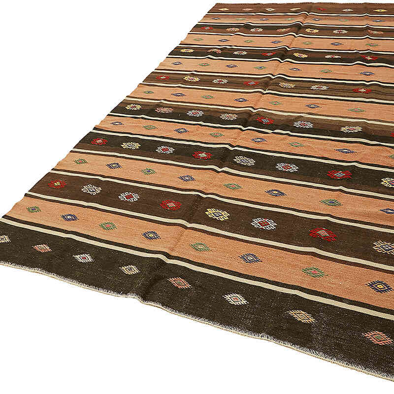 Vintage Anatolian Kilim Rug - 6' 1" x 10' 6" (73" x 126") - K0079103