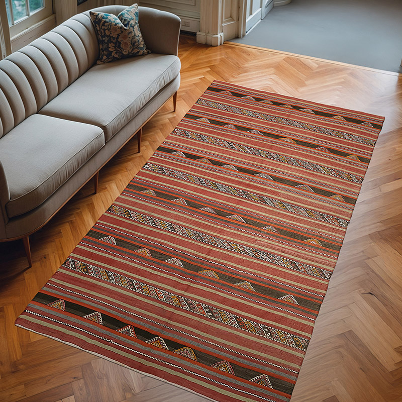 Alfombra Vintage Anatolian Kilim - 167 cm x 292 cm - K0079108