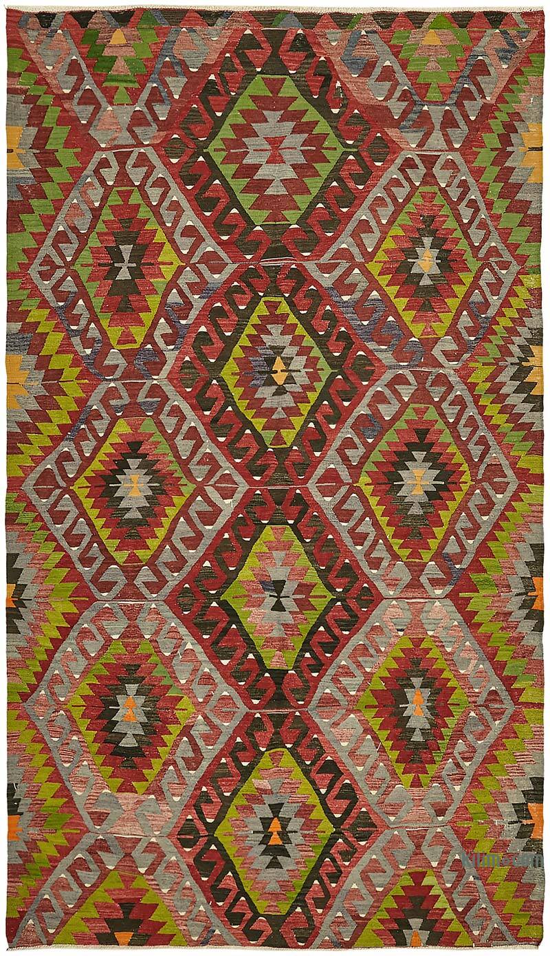 Vintage Anatolian Kilim Rug - 6'  x 10' 6" (72" x 126") - K0079112
