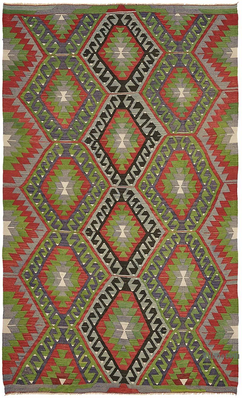Vintage Anatolian Kilim Rug - 5' 9" x 9' 2" (69" x 110") - K0079113