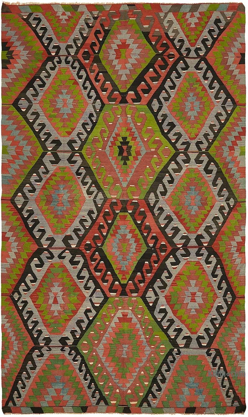 Vintage Anatolian Kilim Rug - 6' 6" x 10' 6" (78" x 126") - K0079114