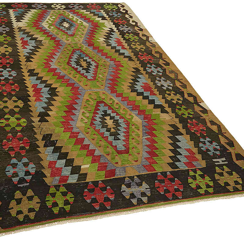 Alfombra Vintage Anatolian Kilim - 190 cm x 292 cm - K0079115