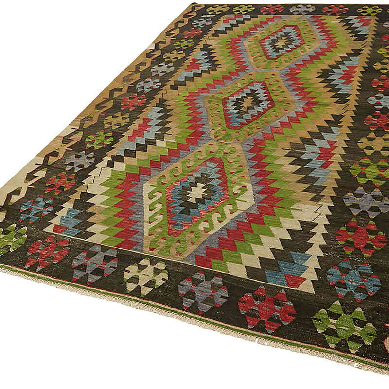 Alfombra Vintage Anatolian Kilim - 190 cm x 292 cm - K0079115