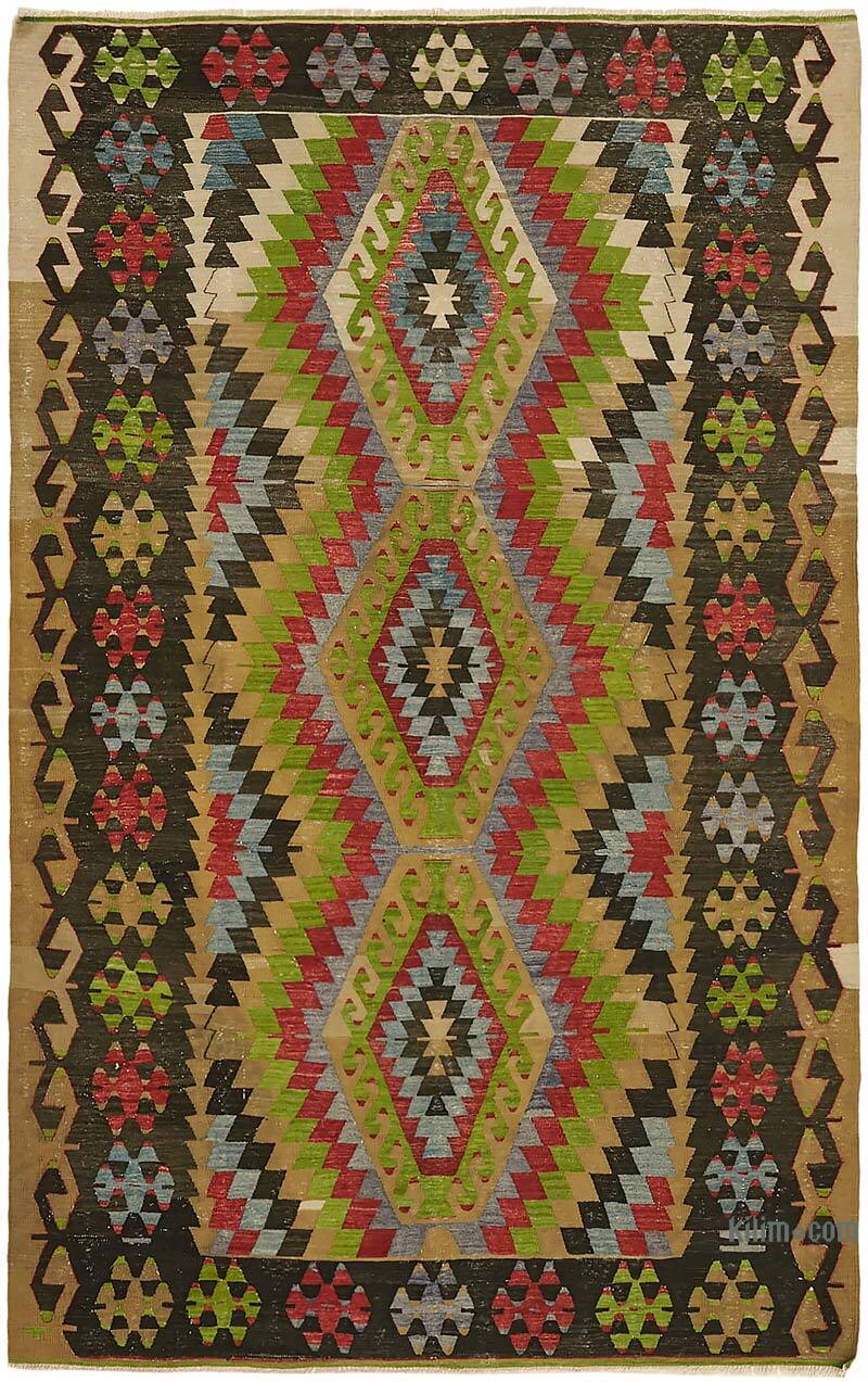 Alfombra Vintage Anatolian Kilim - 190 cm x 292 cm - K0079115