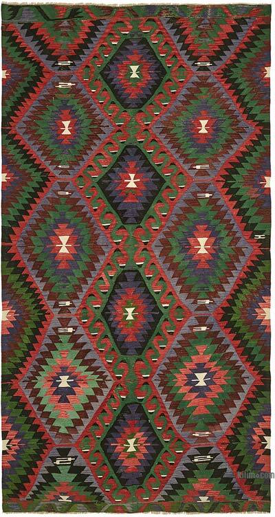 Vintage Anadolu Kilim - 192 cm x 356 cm
