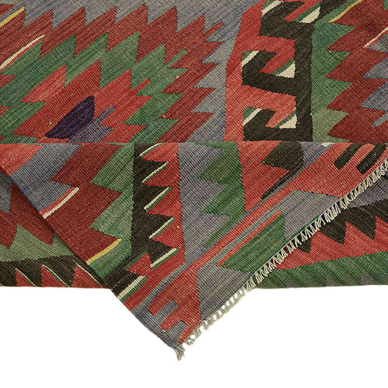 Vintage Anatolian Kilim Rug - 5' 10" x 10' 1" (70" x 121") - K0079120