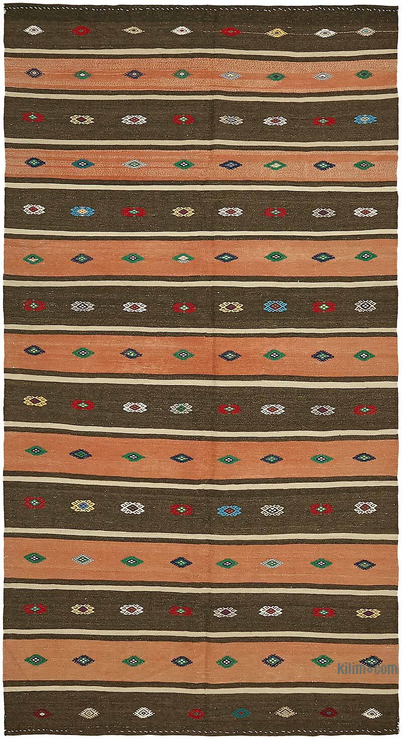 Vintage Anatolian Kilim Rug - 5' 8" x 10' 4" (68" x 124") - K0079124