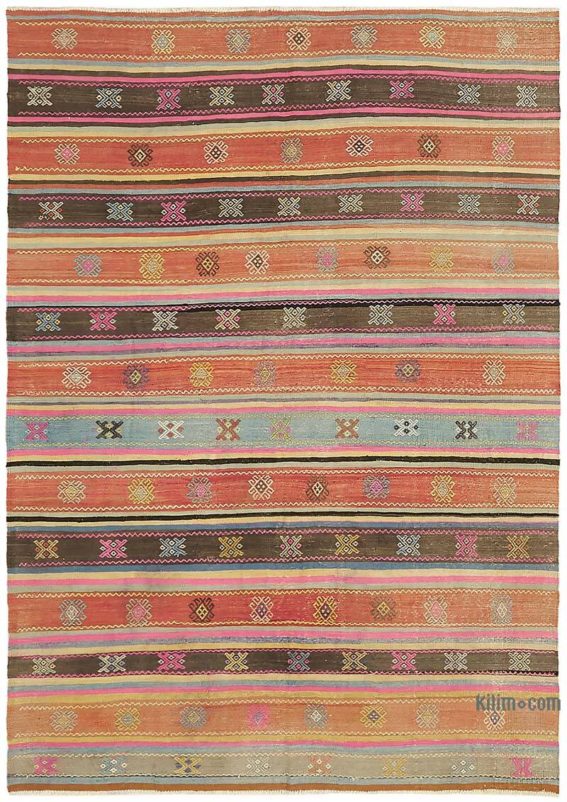 Vintage Anatolian Kilim Rug - 6' 2" x 8' 6" (74" x 102") - K0079127