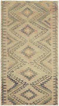 Vintage Anatolian Kilim Rug - 5' 11" x 10' 6" (71" x 126")