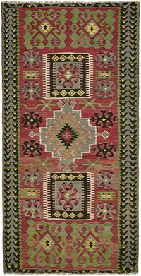 Vintage Anadolu Kilim - 158 cm x 309 cm