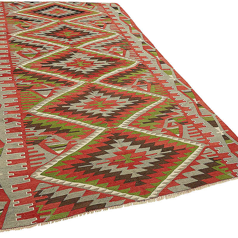 Alfombra Vintage Anatolian Kilim - 178 cm x 286 cm - K0079133