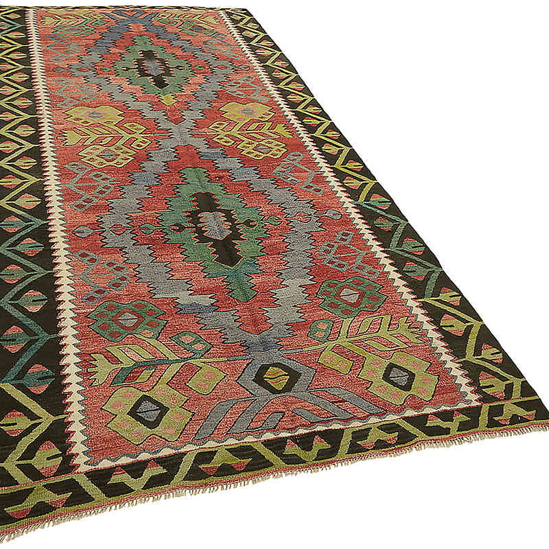 Vintage Anatolian Kilim Rug - 4' 8" x 9' 10" (56" x 118") - K0079135