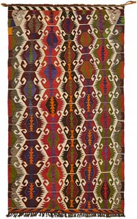 Vintage Mut Kilim Rug - 5' 10" x 10' 4" (70" x 124")