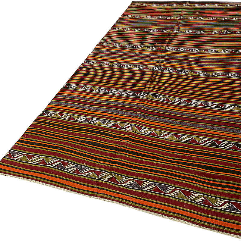 Vintage Anatolian Kilim Rug - 5' 1" x 11'  (61" x 132") - K0079140