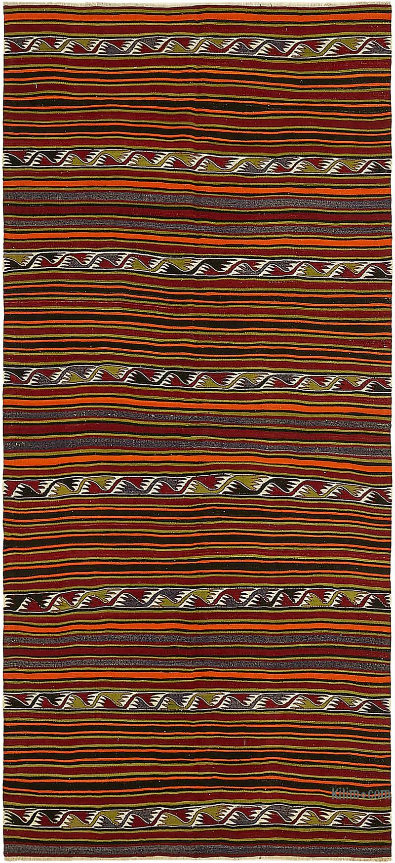 Vintage Anatolian Kilim Rug - 5' 1" x 11'  (61" x 132") - K0079140